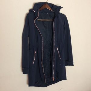 Athleta navy rain jacket xs